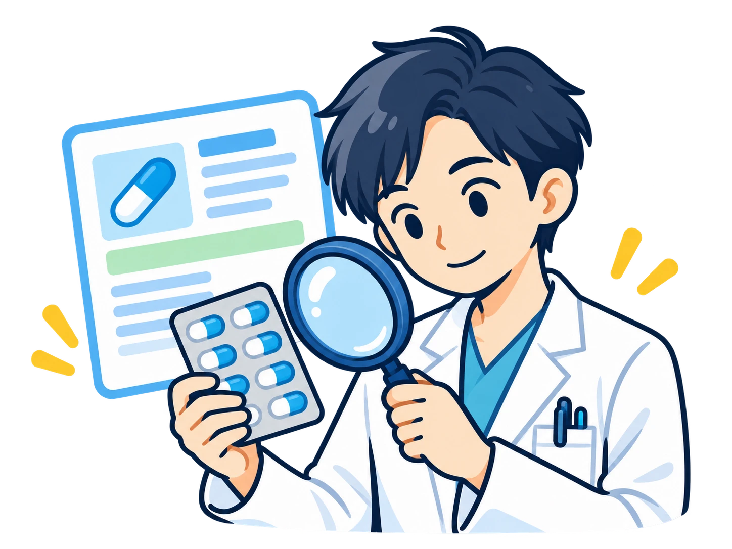 薬を調べる